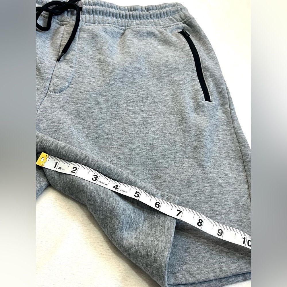 Brooklyn Cloth Men's Gray Casual “The Knit Shorts” w Drawstring & Zipper Pockets - Picture 8 of 16